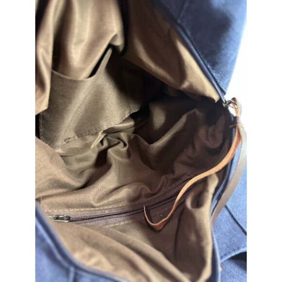 Bride Canvas Tote Bag White Black Striped Bow Handles Wedding Gift Preowned - Picture 6 of 8